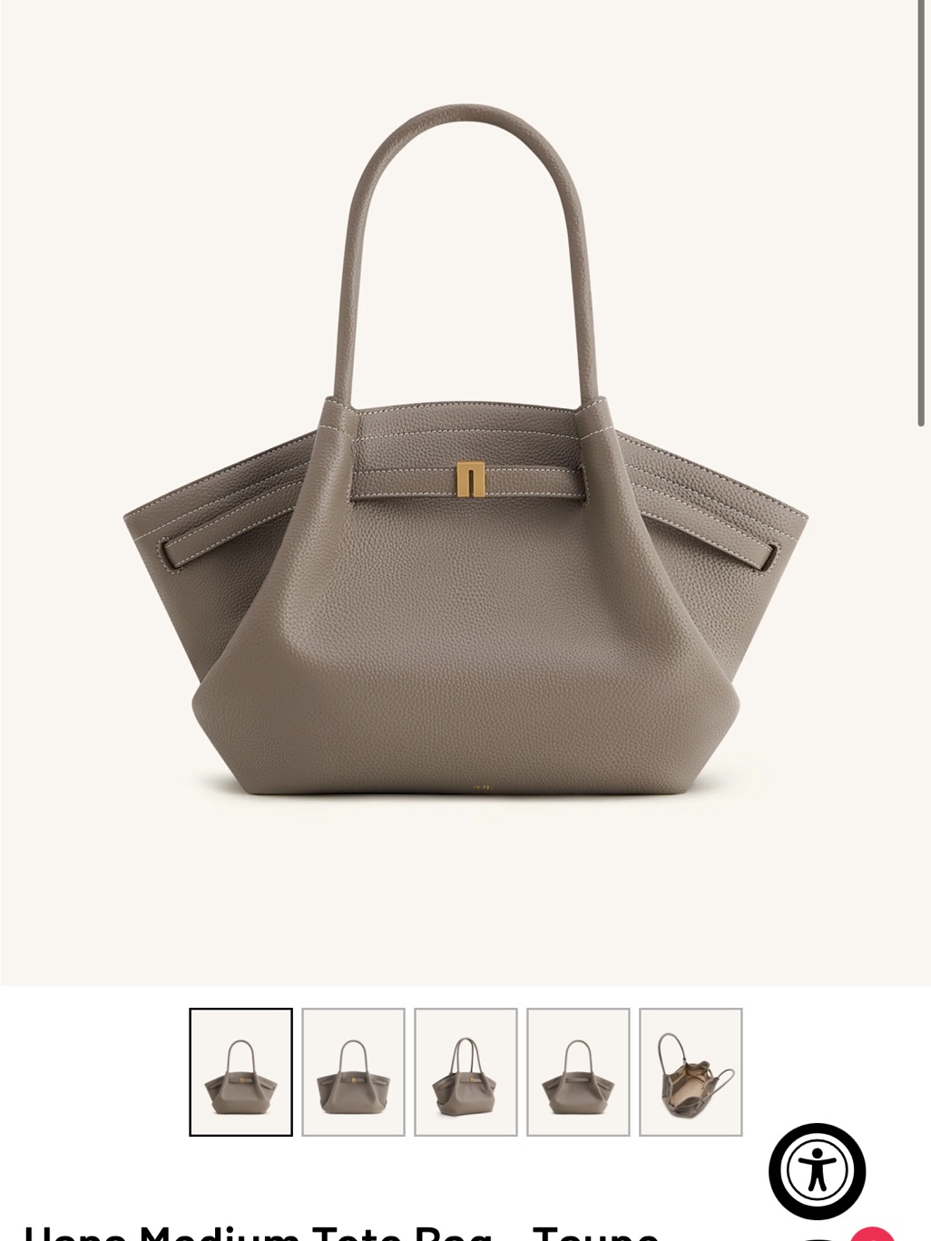 Jw Pei Hana Medium Tote Bag - Taupe